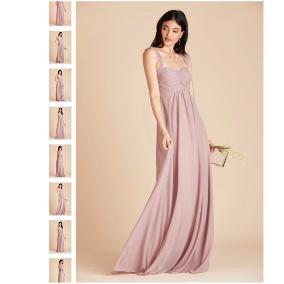 Birdy Grey | Maria Convertible Mesh Maxi Dress in Mauve Sz. XS - Picture 2 of 9